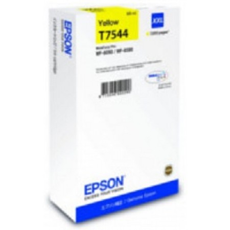 Картридж экстраповышенной емкости с желтыми чернилами Epson T7544 для WF-8090, 8590 (C13T754440) в Москве Картридж экстраповышенной емкости с желтыми чернилами Epson T7544 для WF-8090, 8590 (C13T754440) в Москве