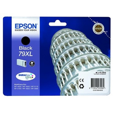 Картридж повышенной емкости с черными чернилами Epson T7901 для WF-5110DW/WF-5620DWF (C13T79014010) в Москве Картридж повышенной емкости с черными чернилами Epson T7901 для WF-5110DW/WF-5620DWF (C13T79014010) в Москве