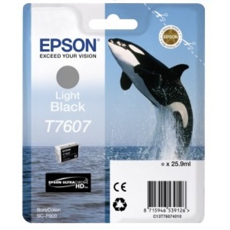Контейнер с серыми чернилами Epson T7607 для SC-P600 (C13T76074010) в Москве Контейнер с серыми чернилами Epson T7607 для SC-P600 (C13T76074010) в Москве