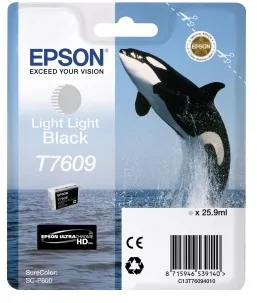 Контейнер с светло-серыми чернилами Epson T7609 для SC-P600 (C13T76094010) в России Контейнер с светло-серыми чернилами Epson T7609 для SC-P600 (C13T76094010) в России