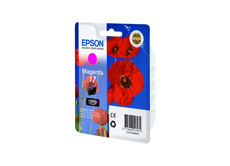 Картридж с пурпурными чернилами Epson 17 (C13T17034A10) в России Картридж с пурпурными чернилами Epson 17 (C13T17034A10) в России