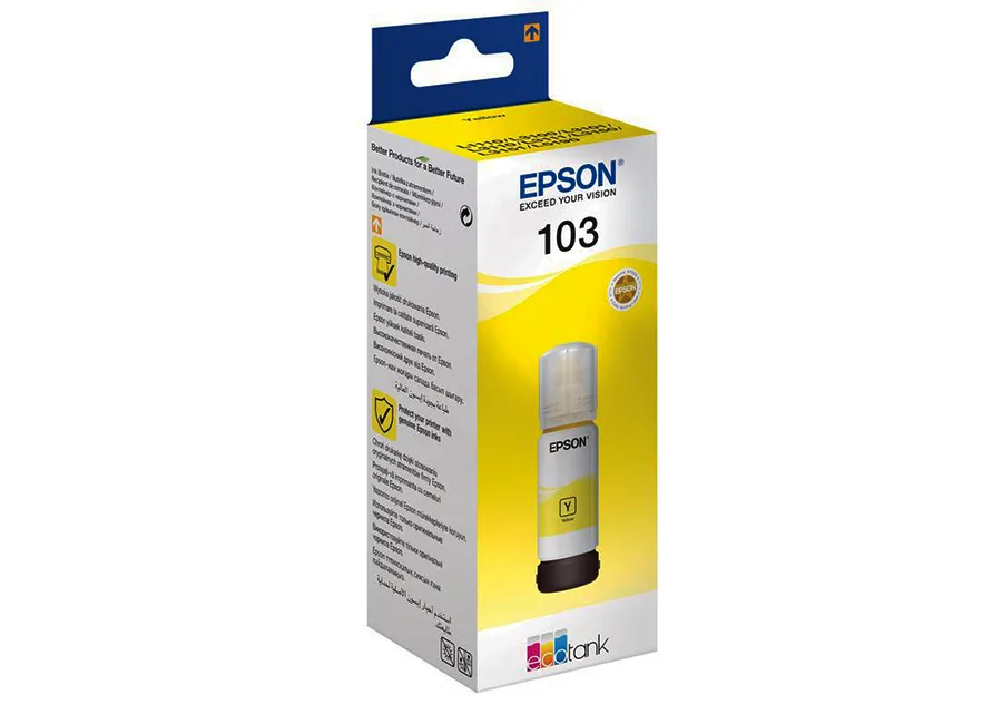 Картридж Epson Ecotank 103, Yellow, 65 мл (C13T00S44A) в России Картридж Epson Ecotank 103, Yellow, 65 мл (C13T00S44A) в России