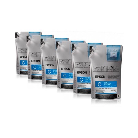 Набор из шести картриджей с голубыми чернилами Epson (C13T741200) в Москве Набор из шести картриджей с голубыми чернилами Epson (C13T741200) в Москве
