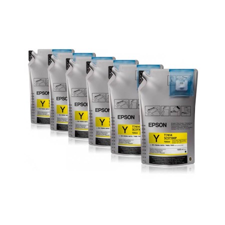 Набор из шести картриджей с желтыми чернилами Epson (C13T741400) в Москве Набор из шести картриджей с желтыми чернилами Epson (C13T741400) в Москве