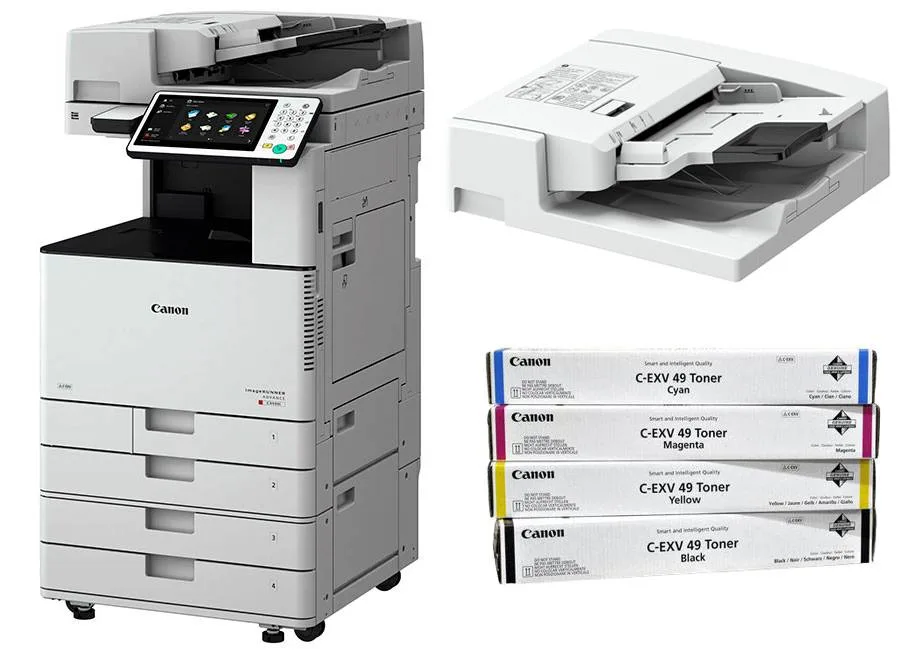 МФУ CANON imageRUNNER ADVANCE DX C3822i MFP с автоподатчиком и тонерами