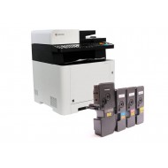 МФУ Kyocera ECOSYS M5521cdw с набором картриджей TK-5220C/M/Y/K