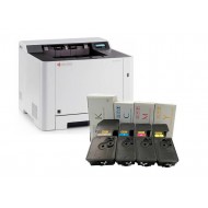 Принтер Kyocera Ecosys P5021cdn с набором картриджей TK-5230C/M/Y/K