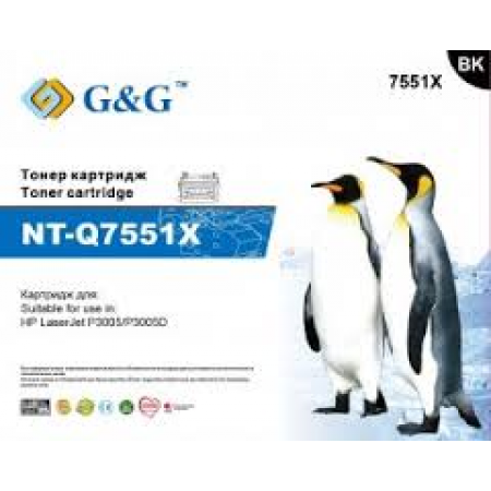 Тонер-картридж G&G NT-Q7551X в Москве Тонер-картридж G&G NT-Q7551X в Москве