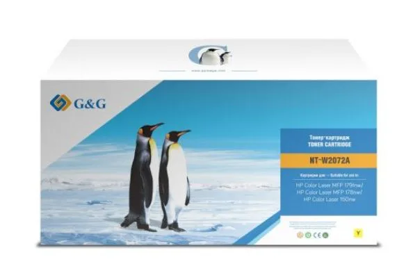 Cartridge G&G 117A для HP CL 179f/178/150, с чипом (700), желтый (аналог W2072A) в России Cartridge G&G 117A для HP CL 179f/178/150, с чипом (700), желтый (аналог W2072A) в России