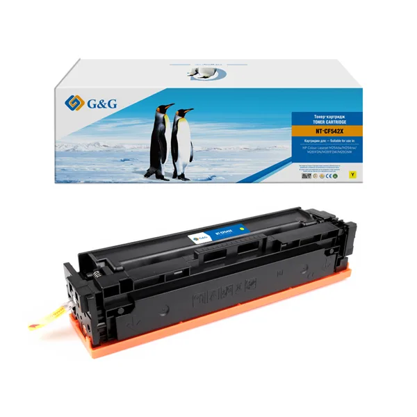 Cartridge G&G 203X для HP CLJ M254/280/281, с чипом (2500стр.), желтый (аналог CF542X) в России Cartridge G&G 203X для HP CLJ M254/280/281, с чипом (2500стр.), желтый (аналог CF542X) в России