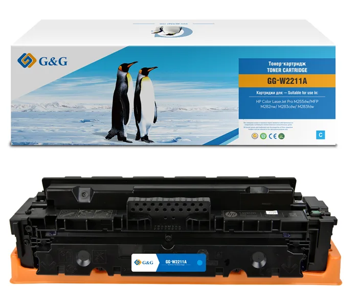 Cartridge G&G 207A для HP CLJ M255/M282/M283, с чипом (1 250стр.), голубой (аналог W2211A) в России Cartridge G&G 207A для HP CLJ M255/M282/M283, с чипом (1 250стр.), голубой (аналог W2211A) в России