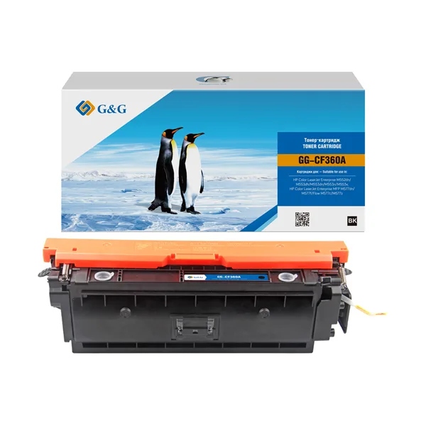 Cartridge G&G 508A для HP CLJ M552/M553/M577, с чипом (6 000стр.), черный (аналог CF360A) в России Cartridge G&G 508A для HP CLJ M552/M553/M577, с чипом (6 000стр.), черный (аналог CF360A) в России