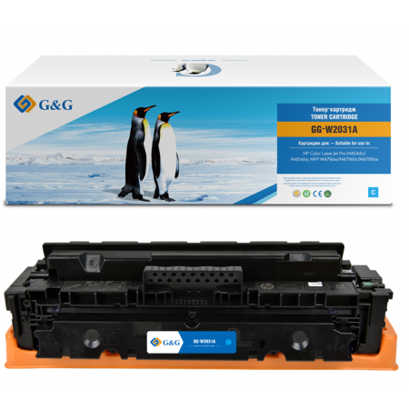 Cartridge G&G 415A для HP CLJ M454/M479, с чипом (2100стр.), голубой (аналог W2031A) в Москве Cartridge G&G 415A для HP CLJ M454/M479, с чипом (2100стр.), голубой (аналог W2031A) в Москве