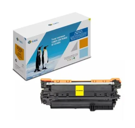 Cartridge G&G 507A для HP CLJ M551/M575/M570; CANON LBP7780, с чипом (6 000), желтый (аналог CE402A)