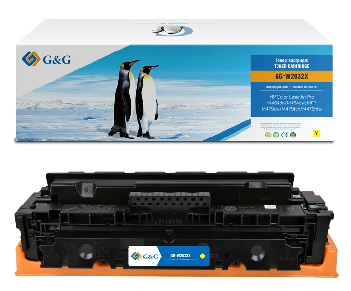 Cartridge G&G 415X для HP CLJ M454/M479, с чипом (6 000стр.), желтый (аналог W2032X) в России Cartridge G&G 415X для HP CLJ M454/M479, с чипом (6 000стр.), желтый (аналог W2032X) в России