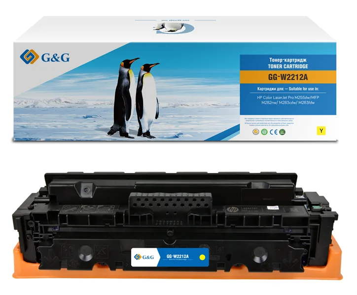 Cartridge G&G 207A для HP CLJ M255/M282/M283, с чипом (1 250стр.), желтый (аналог W2212A) в России Cartridge G&G 207A для HP CLJ M255/M282/M283, с чипом (1 250стр.), желтый (аналог W2212A) в России