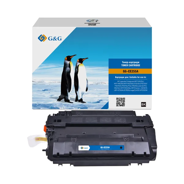Cartridge G&G 55A для HP LJ M525/P3015/M525/M521; CANON LBP-6750dn/6780X/MF515DW (аналог CE255A) в России Cartridge G&G 55A для HP LJ M525/P3015/M525/M521; CANON LBP-6750dn/6780X/MF515DW (аналог CE255A) в России