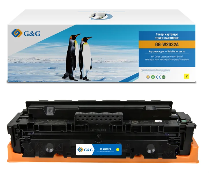 Cartridge G&G 415A для HP CLJ M454/M479, с чипом (2100стр.), желтый (аналог W2032A) в России Cartridge G&G 415A для HP CLJ M454/M479, с чипом (2100стр.), желтый (аналог W2032A) в России