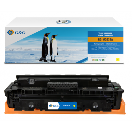 Cartridge G&G 415A для HP CLJ M454/M479, с чипом (2100стр.), желтый (аналог W2032A) в Москве Cartridge G&G 415A для HP CLJ M454/M479, с чипом (2100стр.), желтый (аналог W2032A) в Москве