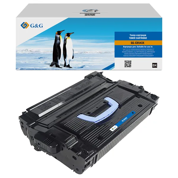 Cartridge G&G 43X для HP LJ 9000/9040/9050, с чипом (30 000стр.) (аналог C8543X)