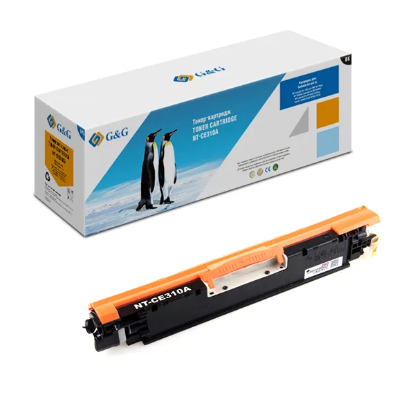 Cartridge G&G 126A для HP CLJ M175/CP1025/M275; CANON LBP7010C/7018C, с чипом (1200стр.) (аналог CE310A) в России Cartridge G&G 126A для HP CLJ M175/CP1025/M275; CANON LBP7010C/7018C, с чипом (1200стр.) (аналог CE310A) в России