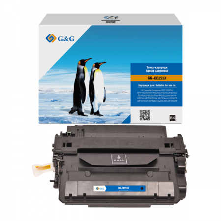 Cartridge G&G 55X для HP LJ M525/P3015/M525/ M521; CANON LBP-6750dn/6780X/MF515DW (аналог CE255X) в Москве Cartridge G&G 55X для HP LJ M525/P3015/M525/ M521; CANON LBP-6750dn/6780X/MF515DW (аналог CE255X) в Москве