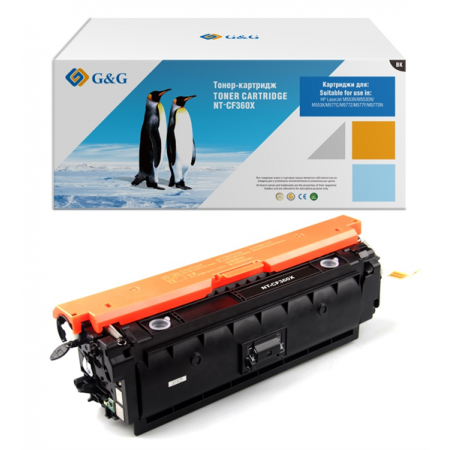 Cartridge G&G 508X для HP CLJ M552/M553/M577, с чипом (12 500стр.), черный (аналог CF360X) в Москве Cartridge G&G 508X для HP CLJ M552/M553/M577, с чипом (12 500стр.), черный (аналог CF360X) в Москве