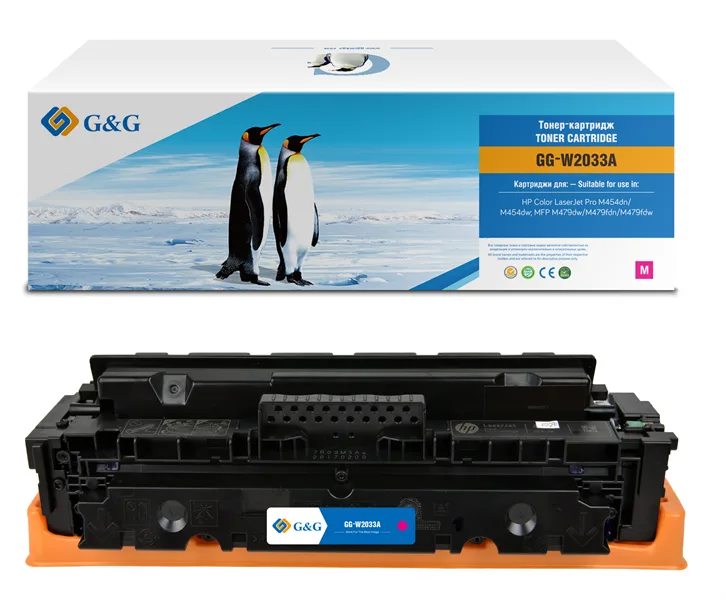 Cartridge G&G 415A для HP CLJ M454/M479, с чипом (2 100стр.), пурпурный (аналог W2033A) в России Cartridge G&G 415A для HP CLJ M454/M479, с чипом (2 100стр.), пурпурный (аналог W2033A) в России