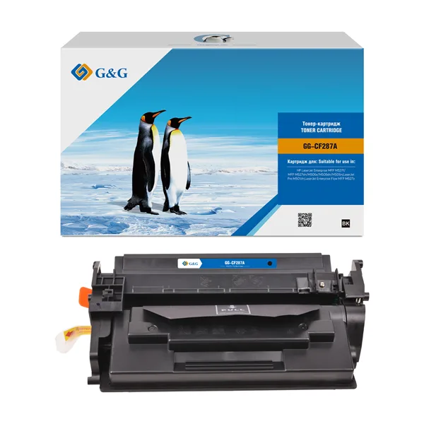 Cartridge G&G 87A для HP LJ M527f/M527dn/M506x/M506dn/M506n;LJ M501dn;LJ Flow M527z, с чипом (9 000стр.) (аналог CF287A) в России Cartridge G&G 87A для HP LJ M527f/M527dn/M506x/M506dn/M506n;LJ M501dn;LJ Flow M527z, с чипом (9 000стр.) (аналог CF287A) в России