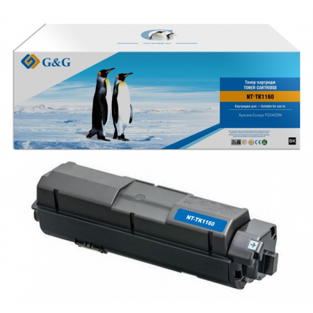 G&G toner cartridge for Kyocera P2040dn/P2040dw 7 200 pages with chip TK-1160  1T02RY0NL0 гарантия 12 мес. в Москве G&G toner cartridge for Kyocera P2040dn/P2040dw 7 200 pages with chip TK-1160  1T02RY0NL0 гарантия 12 мес. в Москве