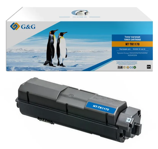 G&G toner cartridge for Kyocera M2040dn/M2540dn/M2640dw 7 200 pages with chip TK-1170 1T02S50NL0 гарантия 12 мес. в России G&G toner cartridge for Kyocera M2040dn/M2540dn/M2640dw 7 200 pages with chip TK-1170 1T02S50NL0 гарантия 12 мес. в России