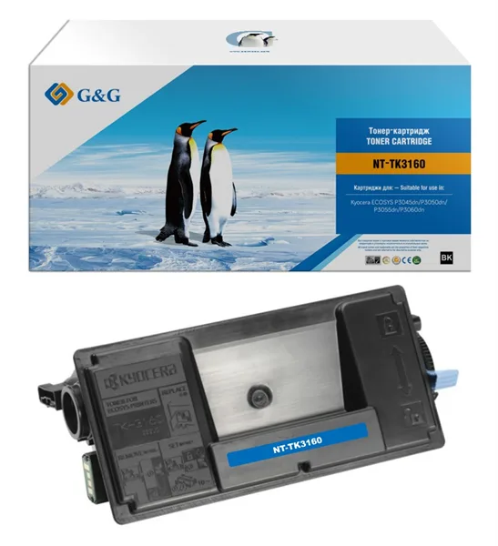 G&G toner cartridge for Kyocera P3045dn/P3050dn/P3055dn/P3060dn/P3145dn/P3150dn/P3155dn/P3260dn/M3145dn/M3645dn/M3860idn/M3860idnf 12 500 pages with chip TK-3160 1T02T90NL1 в России G&G toner cartridge for Kyocera P3045dn/P3050dn/P3055dn/P3060dn/P3145dn/P3150dn/P3155dn/P3260dn/M3145dn/M3645dn/M3860idn/M3860idnf 12 500 pages with chip TK-3160 1T02T90NL1 в России