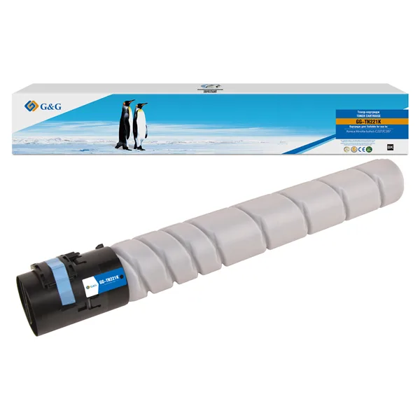 G&G toner-cartridge for Konica Minolta bizhub C227/bizhub C287 black without chip 24000 pages TN-221K A8K3150 гарантия 12 мес. в России G&G toner-cartridge for Konica Minolta bizhub C227/bizhub C287 black without chip 24000 pages TN-221K A8K3150 гарантия 12 мес. в России