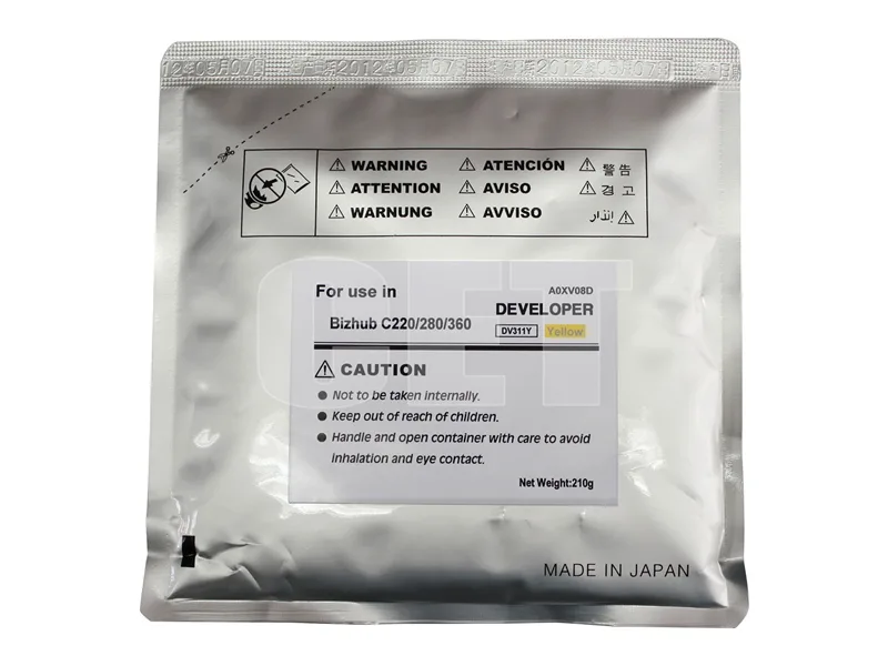 Девелопер для KONICA MINOLTA Bizhub C220/C280/C360 (CET) Yellow, 210г/пак, 114000 стр., CET8435 в России Девелопер для KONICA MINOLTA Bizhub C220/C280/C360 (CET) Yellow, 210г/пак, 114000 стр., CET8435 в России