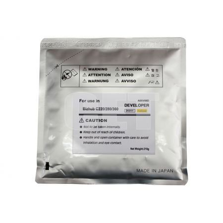 Девелопер для KONICA MINOLTA Bizhub C220/C280/C360 (CET) Yellow, 210г/пак, 114000 стр., CET8435 в Москве Девелопер для KONICA MINOLTA Bizhub C220/C280/C360 (CET) Yellow, 210г/пак, 114000 стр., CET8435 в Москве