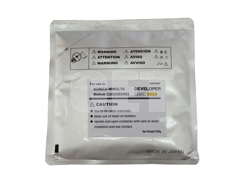 Девелопер для KONICA MINOLTA Bizhub C200/C203/C253/C353 (CET) Yellow, 250г/пак, 75000 стр., CET6825 в России Девелопер для KONICA MINOLTA Bizhub C200/C203/C253/C353 (CET) Yellow, 250г/пак, 75000 стр., CET6825 в России