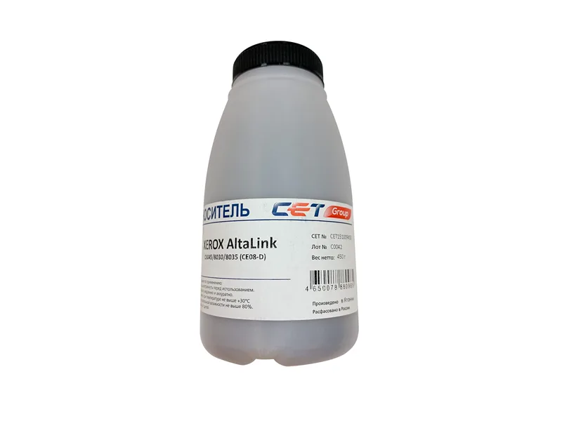 Носитель (девелопер) CE08-D для XEROX AltaLink C8045/8030/8035, Color C60/70 (Japan), 450г/бут, (унив.), CET151009450 в России Носитель (девелопер) CE08-D для XEROX AltaLink C8045/8030/8035, Color C60/70 (Japan), 450г/бут, (унив.), CET151009450 в России
