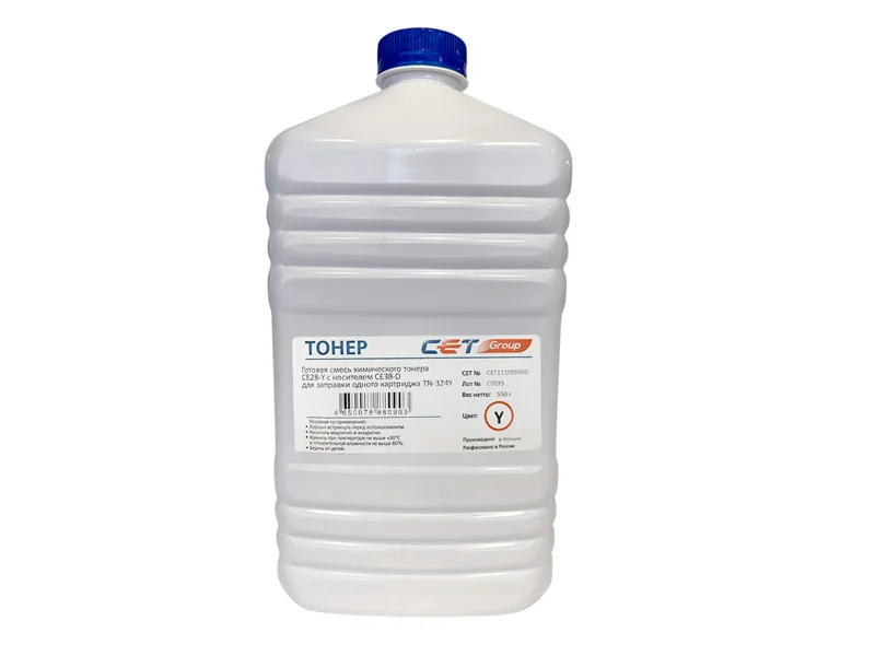 Тонер (CPT) + носитель CE28 TN-324Y для KONICA MINOLTA Bizhub C258/308/368 (Japan) Yellow, 550г/бут, CET111055550, TN-324Y в России Тонер (CPT) + носитель CE28 TN-324Y для KONICA MINOLTA Bizhub C258/308/368 (Japan) Yellow, 550г/бут, CET111055550, TN-324Y в России