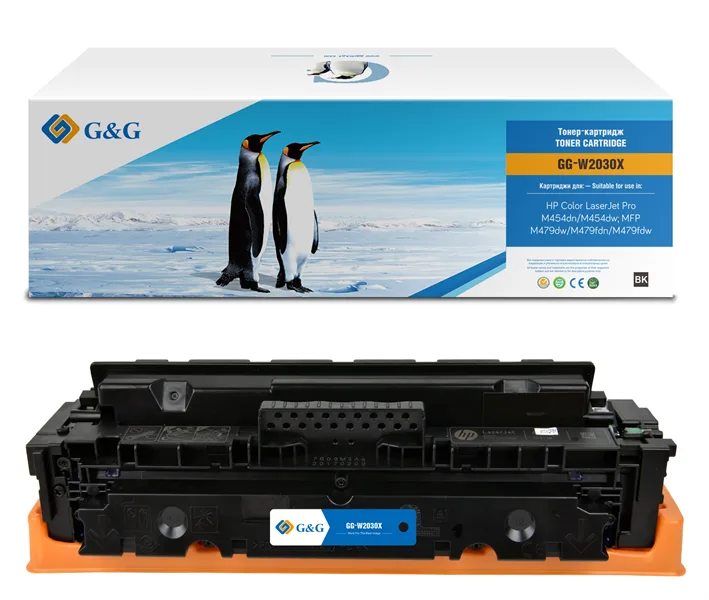 Cartridge G&G 415X для HP CLJ M454/M479, с чипом (7 500стр.), черный (аналог W2030X) в России Cartridge G&G 415X для HP CLJ M454/M479, с чипом (7 500стр.), черный (аналог W2030X) в России
