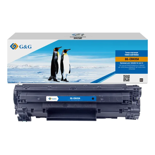 Cartridge G&G 35A для HP LJ P1005/P1006; CANON LBP-3010/3100, с чипом (1 500стр.) (аналог CB435A) в России Cartridge G&G 35A для HP LJ P1005/P1006; CANON LBP-3010/3100, с чипом (1 500стр.) (аналог CB435A) в России